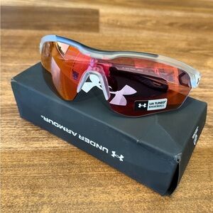New Under Armour orange yard pro Baseball Sunglasses